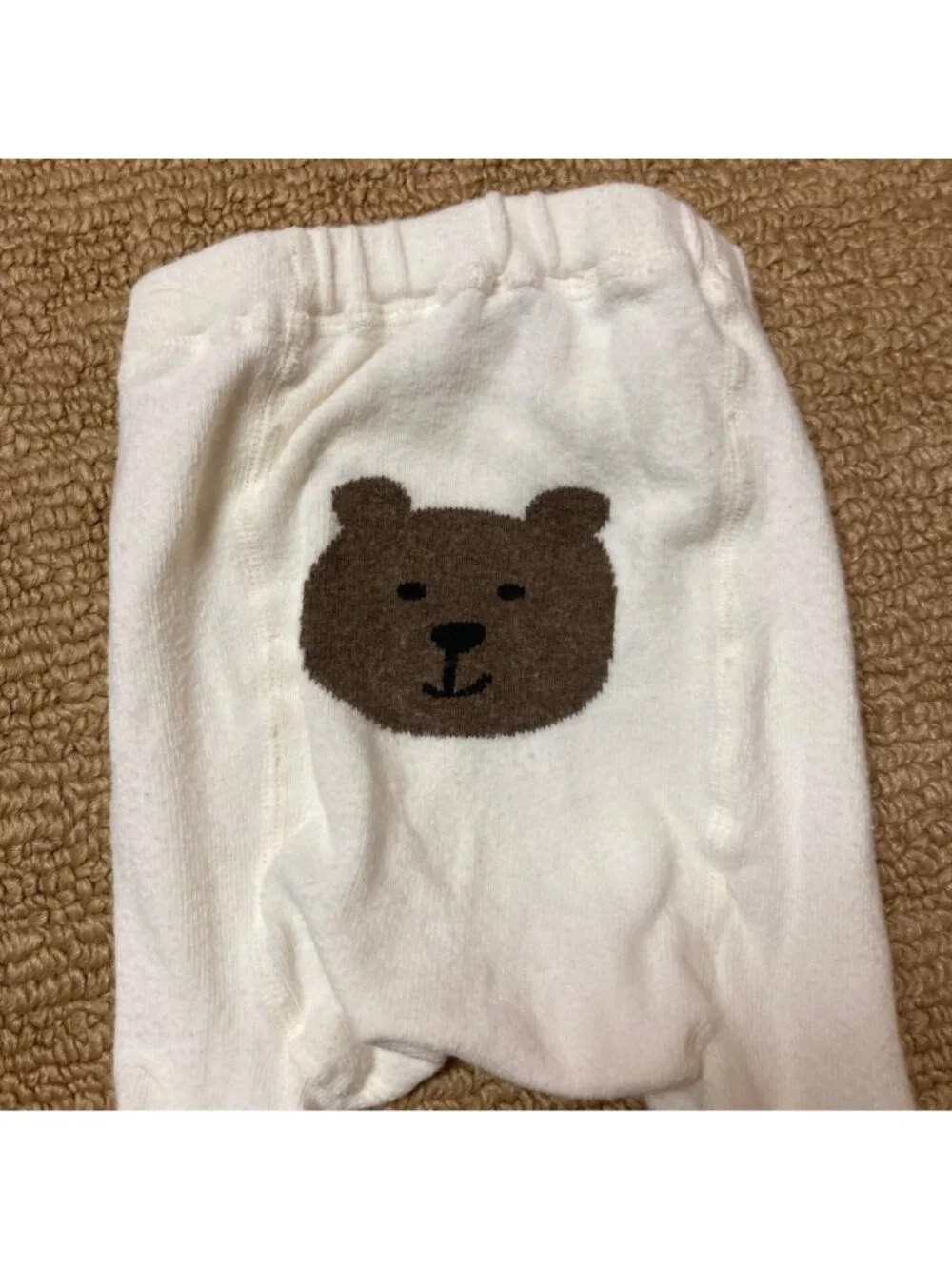 Baby Gap Tights Girls 2-3 years months Cat and Bear White Gray Stripes